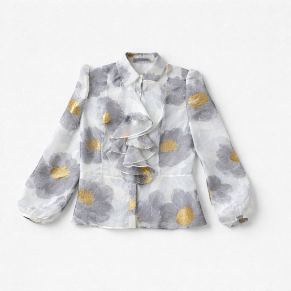 Lisa Mok ruffle blouse