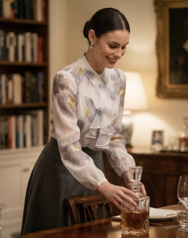 Lisa Mok ruffle blouse